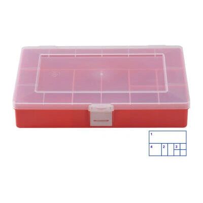Boîte de rangement Hünersdorff - Couvercle transparent, 8 compartiments Boîte de rangement Hünersdorff - Couvercle transparent, 8 compartiments