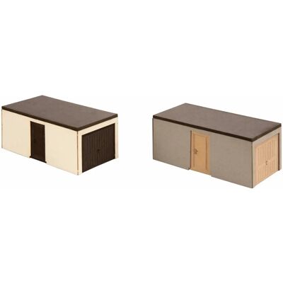 NOCH 14319 H0 L-C minis Garage Kit - Modellilbehør NOCH 14319 H0 L-C minis Garage Kit - Modellilbehør