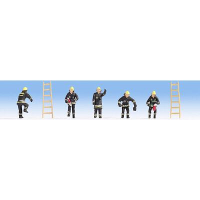 NOCH N15021 Cuerpo de Bomberos Figuras HO 1:87 - Ropa Protectora Negra NOCH N15021 Cuerpo de Bomberos Figuras HO 1:87 - Ropa Protectora Negra
