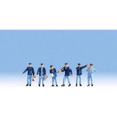 Set de conducteur et manœuvres Noch N15282 - Peint HO 1:87 (compatible voie OO) Travailleurs ferroviaires en plastique - Époque III Set de conducteur et manœuvres Noch N15282 - Peint HO 1:87 (compatible voie OO) Travailleurs ferroviaires en plastique - Époque III