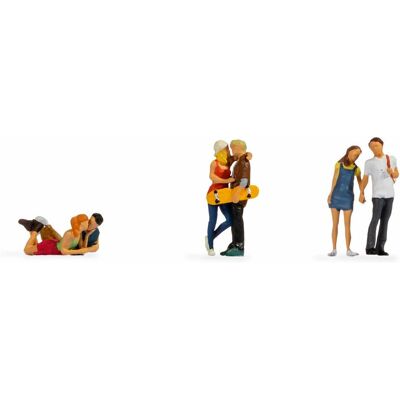 Noch N15512 Young Couples HO Scale Model Figures Noch N15512 Young Couples HO Scale Model Figures
