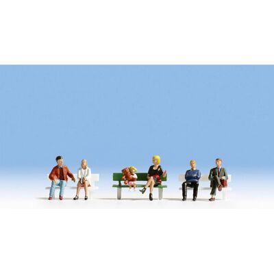 Noch N15530 Seated People & Bench - Scale Model Accessories Noch N15530 Seated People & Bench - Scale Model Accessories