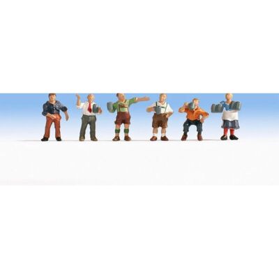 NOCH Model Figures - Beer Table, 6 Pcs, HO Scale NOCH Model Figures - Beer Table, 6 Pcs, HO Scale