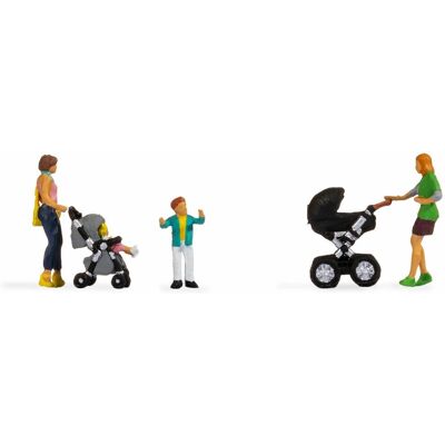 Noch N15584 Mødre med børn HO 1:87 Figurer - Modellscene Tilbehør Noch N15584 Mødre med børn HO 1:87 Figurer - Modellscene Tilbehør