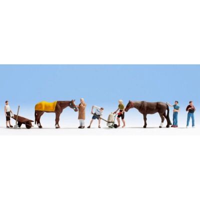 NOCH Stable Work scale model part/accessory Figures - H0 NOCH Stable Work scale model part/accessory Figures - H0