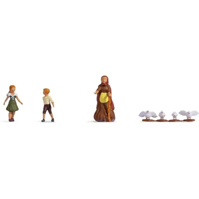 NOCH Hänsel Gretel Modellfigurer - Skala, Målad Tillbehör NOCH Hänsel Gretel Modellfigurer - Skala, Målad Tillbehör