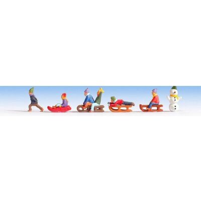 NOCH 6 Figurer i Sne - Skala Model Figurer NOCH 6 Figurer i Sne - Skala Model Figurer