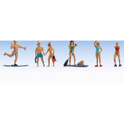 Noch N15854 Vattenidrott HO Modellfigurer - 6 Figurer Noch N15854 Vattenidrott HO Modellfigurer - 6 Figurer