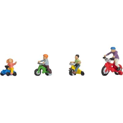 NOCH Modellfiguren - Gemalt - Kind auf Fahrrad - Modelltyp NOCH Modellfiguren - Gemalt - Kind auf Fahrrad - Modelltyp