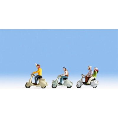 Figurine di conducenti di scooter NOCH - 4 pezzi Figurine di conducenti di scooter NOCH - 4 pezzi