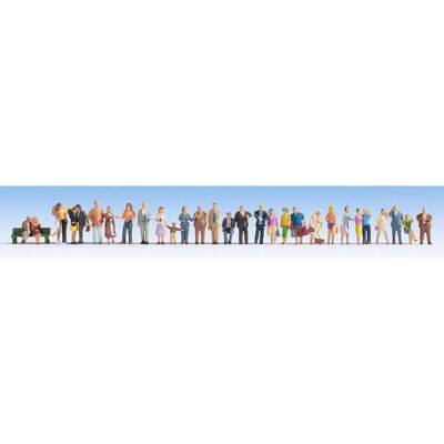 NOCH 16043 HO Scale Model Scene Accessories & Figures - City Scene NOCH 16043 HO Scale Model Scene Accessories & Figures - City Scene