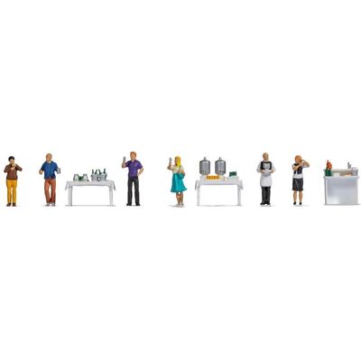NOCH 16275 Scale Model Part - Figures and Buffet Set NOCH 16275 Scale Model Part - Figures and Buffet Set