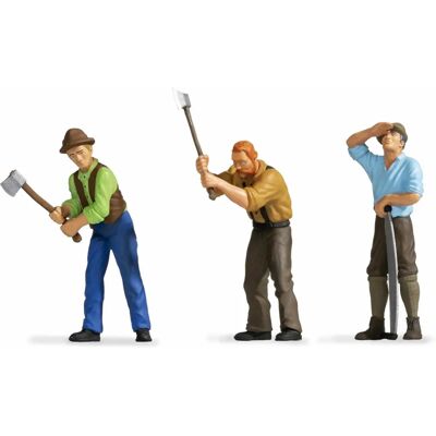 NOCH Skogshuggare skalen modellfigurer - Skogsscen tillbehör NOCH Skogshuggare skalen modellfigurer - Skogsscen tillbehör