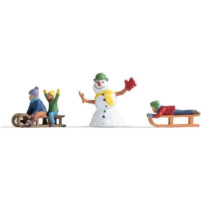 Noch N17921 Conjunto de figuras de niños en la nieve Noch N17921 Conjunto de figuras de niños en la nieve