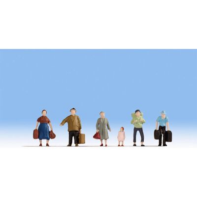 Noch N18115 Pedestrians with Luggage - Scale Model Figures Noch N18115 Pedestrians with Luggage - Scale Model Figures