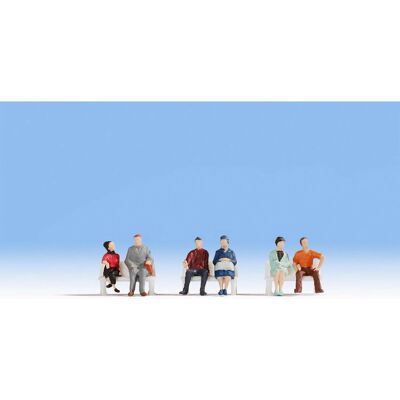 Noch N18130 Seated People HO 1:87 - Scale Model Figures Noch N18130 Seated People HO 1:87 - Scale Model Figures