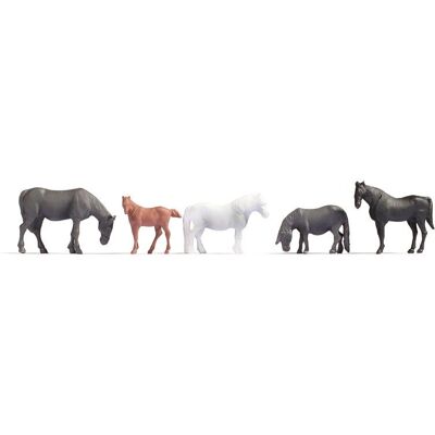 Noch N18215 Horses HO 1:87 Scale Model Animals Noch N18215 Horses HO 1:87 Scale Model Animals