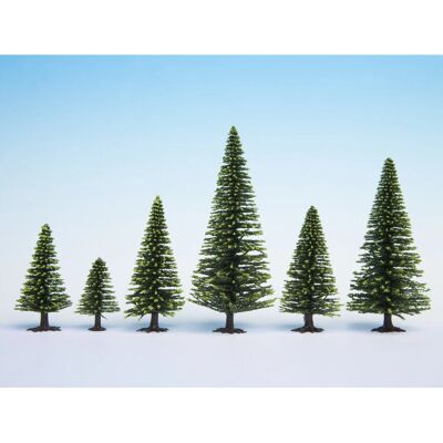 NOCH 26825 Scale Model Trees - Dark Green - 50-140mm - 25 pcs NOCH 26825 Scale Model Trees - Dark Green - 50-140mm - 25 pcs
