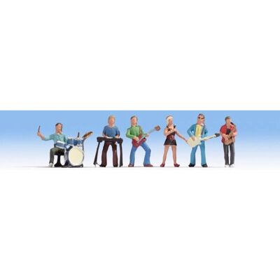 NOCH N Scale Music Band Figures - Model Accessories NOCH N Scale Music Band Figures - Model Accessories