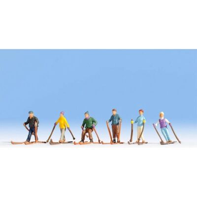 NOCH N Figuren Skiërs Set - Modelspooraccessoires NOCH N Figuren Skiërs Set - Modelspooraccessoires