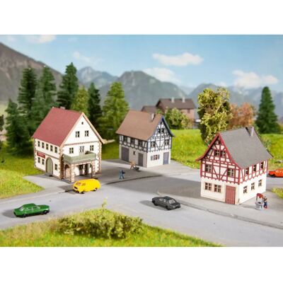 NOCH Village Set - 3-piece model village kit for railway layouts NOCH Village Set - 3-piece model village kit for railway layouts