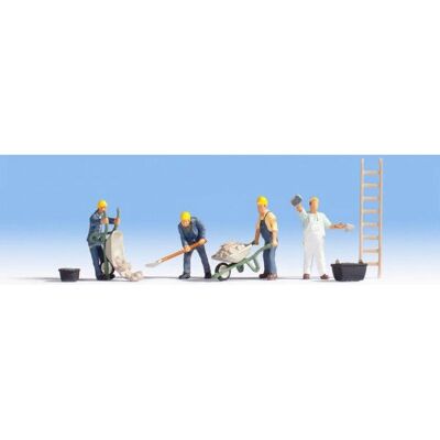 NOCH TT 4 bemalte Figuren mit Zubehör - Modellbauzubehör NOCH TT 4 bemalte Figuren mit Zubehör - Modellbauzubehör