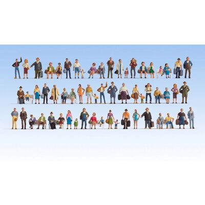 NOCH 46070 Model Figures Set - City/Station Scene NOCH 46070 Model Figures Set - City/Station Scene