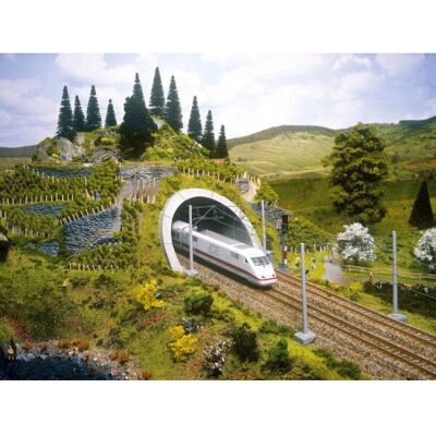 NOCH Modell Del - 2-sporet Tunnel-Portal - H0 NOCH Modell Del - 2-sporet Tunnel-Portal - H0