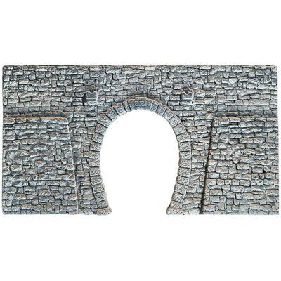 Skala HO modellscen-tilbehör - Stenport för tunnel för enkelspår - 23,5x13 cm Skala HO modellscen-tilbehör - Stenport för tunnel för enkelspår - 23,5x13 cm
