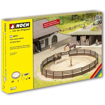 NOCH Horse Riding Arena - Horse Stalls, H0 Scale Model Accessory NOCH Horse Riding Arena - Horse Stalls, H0 Scale Model Accessory