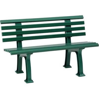 Banque extérieure en plastique Kaiserkraft - 9 lames, 1200mm, Vert mousse - Siège extérieur Banque extérieure en plastique Kaiserkraft - 9 lames, 1200mm, Vert mousse - Siège extérieur