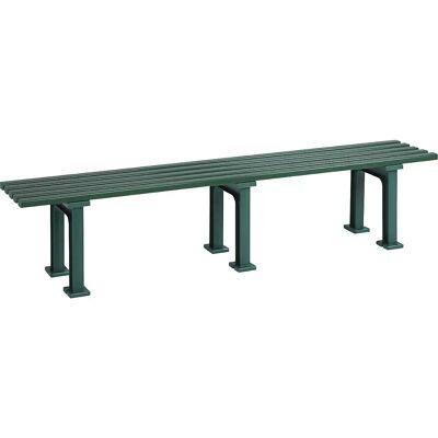 Banco sin respaldo Kaiserkraft - 5 listones - 2000mm - Verde Banco sin respaldo Kaiserkraft - 5 listones - 2000mm - Verde