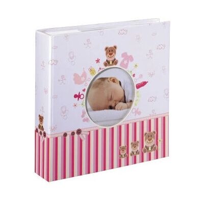 Růžové Baby album Moni - 200 fotografií, 10x15 cm - Pamětní kniha Růžové Baby album Moni - 200 fotografií, 10x15 cm - Pamětní kniha