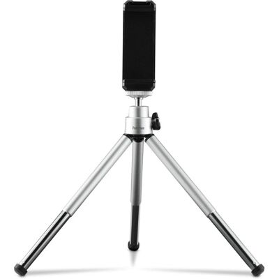Tripé 2 em 1 Hama Fancy para Smartphone e Câmera - Prateado Tripé 2 em 1 Hama Fancy para Smartphone e Câmera - Prateado