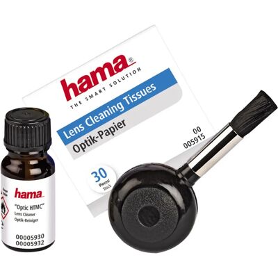 Kit de Nettoyage Optique Hama - Set pour Appareil Photo / Lentilles - Publicité Kit de Nettoyage Optique Hama - Set pour Appareil Photo / Lentilles - Publicité