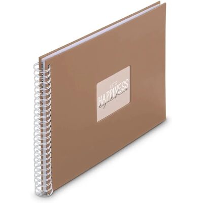 Hama Fine Art Fotoalbum Brun 36x32cm Spiralbindning Hama Fine Art Fotoalbum Brun 36x32cm Spiralbindning