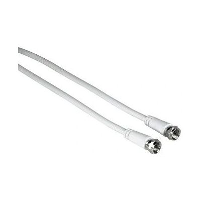 Hama 00011898 cavo coassiale - 3m F-M Bianco Hama 00011898 cavo coassiale - 3m F-M Bianco