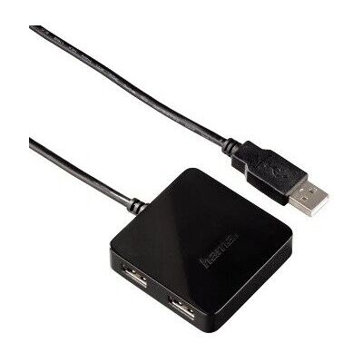 Hama Concentrateur USB 4 Ports - USB 2.0 Noir - Publicité Hama Concentrateur USB 4 Ports - USB 2.0 Noir - Publicité