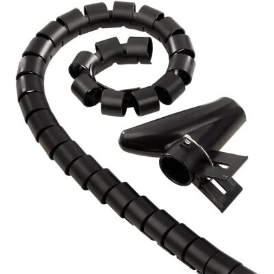 Hama Kabel-Organizer 1,5m Schwarz Spiralwickel - Kabelmanagement Hama Kabel-Organizer 1,5m Schwarz Spiralwickel - Kabelmanagement