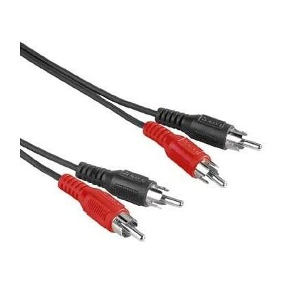 Hama 30457 Câble audio RCA noir 2,5 m - Câble audio Hama 30457 Câble audio RCA noir 2,5 m - Câble audio