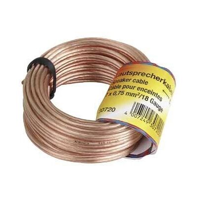 Hama 00030723 Lautsprecherkabel - 20m Kupfer Transparent Hama 00030723 Lautsprecherkabel - 20m Kupfer Transparent