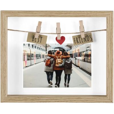 Cadre en bois Hama Chêne - 10x15cm - Unique - Publicité Cadre en bois Hama Chêne - 10x15cm - Unique - Publicité