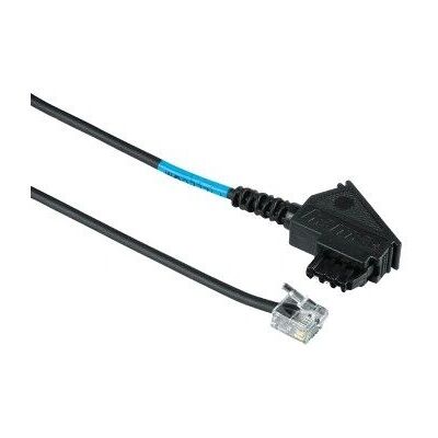 Hama 00040626 Czarny 0,5 m Kabel Telefoniczny - kabel do telefonu Hama 00040626 Czarny 0,5 m Kabel Telefoniczny - kabel do telefonu