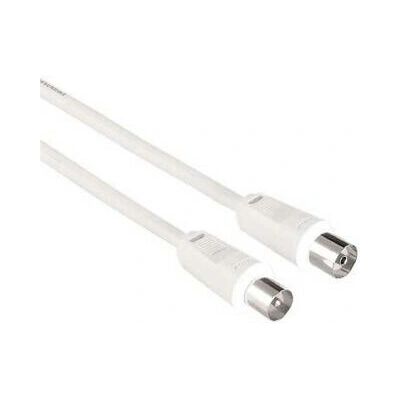 Hama Antennenkabel 7,5m Weiß - Koaxial, Doppelabschirmung Hama Antennenkabel 7,5m Weiß - Koaxial, Doppelabschirmung