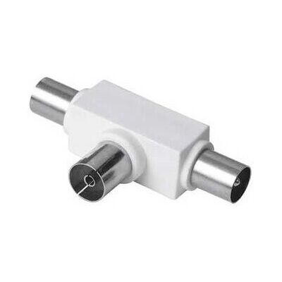Diviseur d'antenne Hama - Adaptateur coaxial femelle à mâle - 2 pièces Diviseur d'antenne Hama - Adaptateur coaxial femelle à mâle - 2 pièces