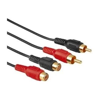 Hama ääniliitäntäkaapeli - 4m, 2 RCA Mies/Naista Hama ääniliitäntäkaapeli - 4m, 2 RCA Mies/Naista