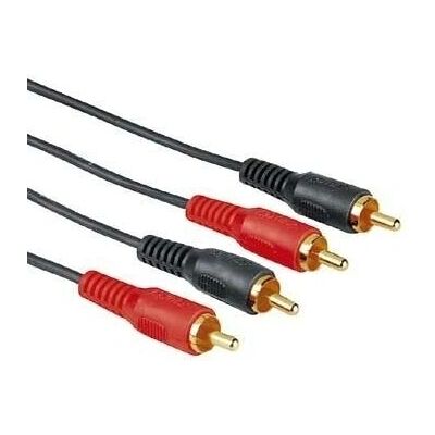Hama 2xRCA-2xRCA 10m Kultakorjattu audiokaapeli Hama 2xRCA-2xRCA 10m Kultakorjattu audiokaapeli