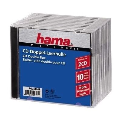 Hama Tupla CD Jewel Case Paketti 10 - Tupla CD Jewel Case Hama Tupla CD Jewel Case Paketti 10 - Tupla CD Jewel Case