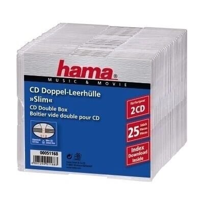 Hama Dunne Dubbele CD Doos - Transparant Hama Dunne Dubbele CD Doos - Transparant