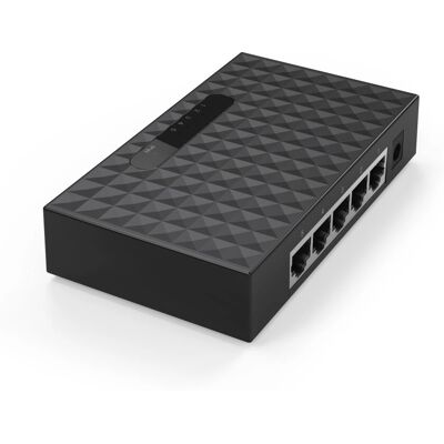 Hama Netzwerk-Switch 00053308 - 5 Ports, Fast Ethernet, Schwarz Hama Netzwerk-Switch 00053308 - 5 Ports, Fast Ethernet, Schwarz